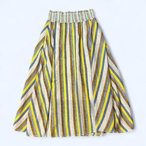 Boho Fairy Yellow Striped Skirt by Flint & Moss!